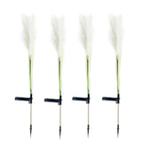 Solar Garden Lights Outdoor Solar Reed Lights Fiber Optic Waterproof LED Lights for Outside, Decoration Stake Lights for Pathway Patio Yard 4 Pack