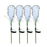 Solar Garden Lights Outdoor Solar Reed Lights Sway by Wind Simulation Waterproof LED Lights for Outside, Decoration Stake Lights for Pathway Patio Yard 4 Pack