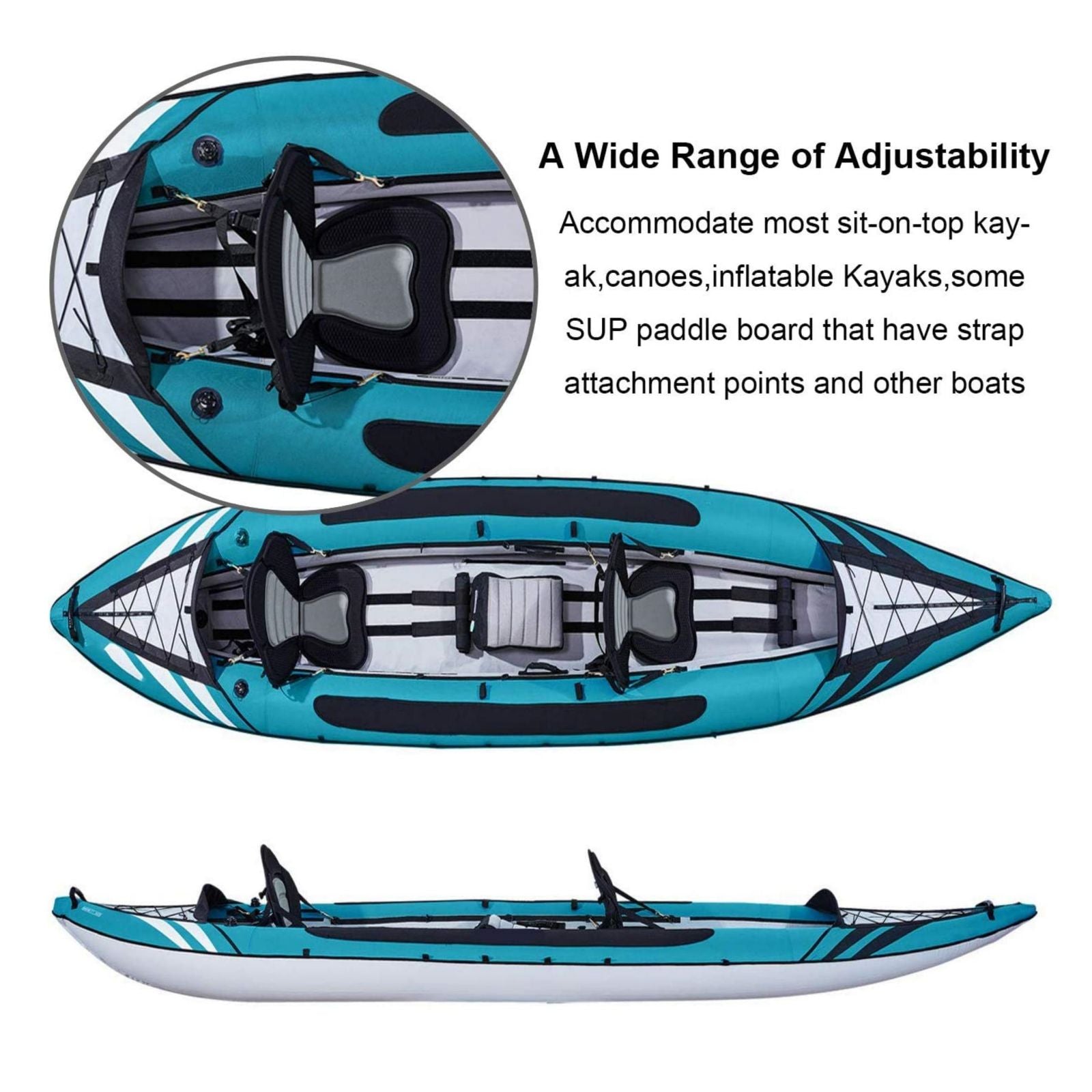 Comfortable Kayak Fishing Boat Canoe Sit-On-Top Seats SUP Paddle Board Seats