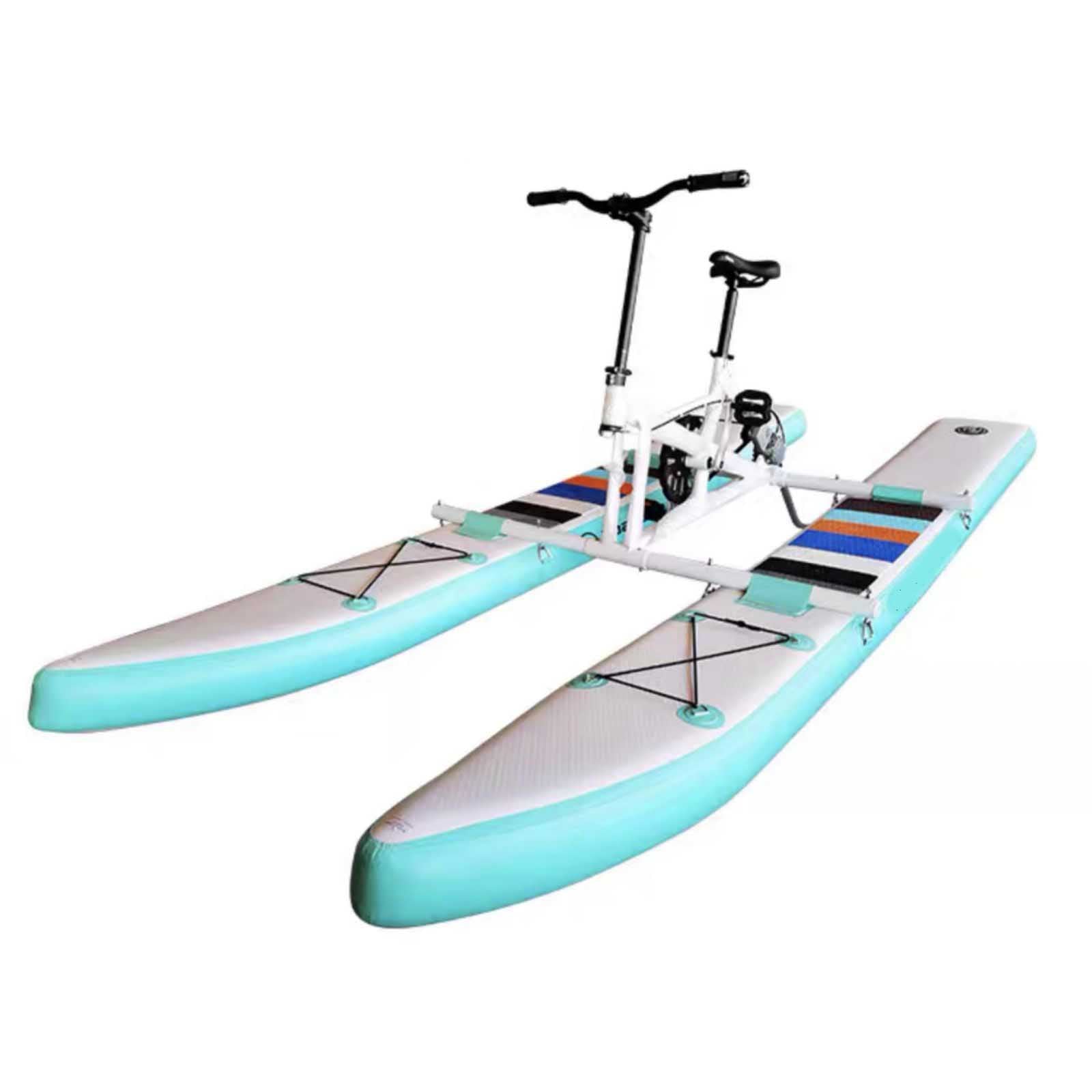 Inflatable Water Bike For Water Sport Portable Yacht Kayak Boatbike Sea Pedal Bicycle Boat for Aquatic Parks