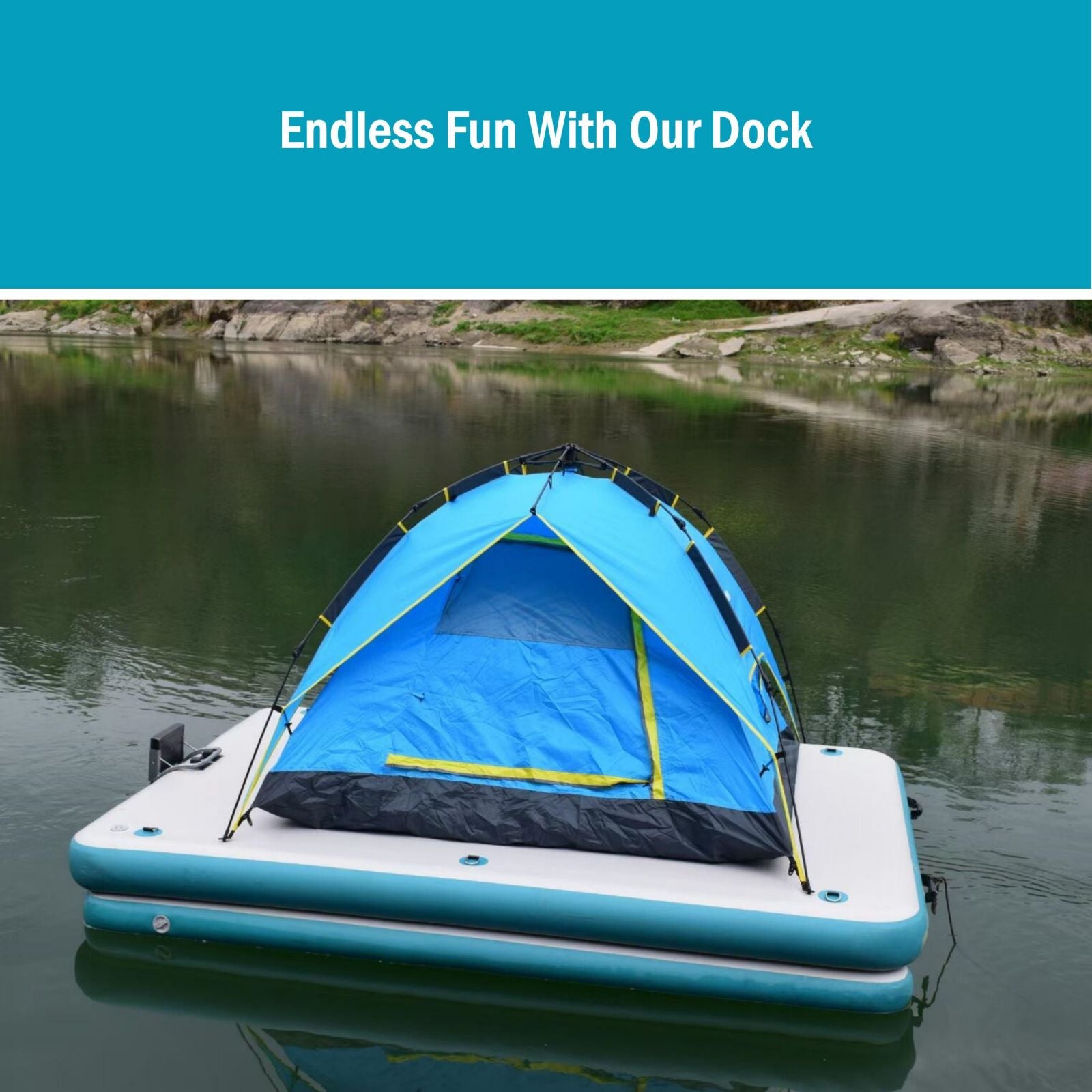 Inflatable Floating Fishing Dock Platform for All Ages – Jack's Aqua Sports