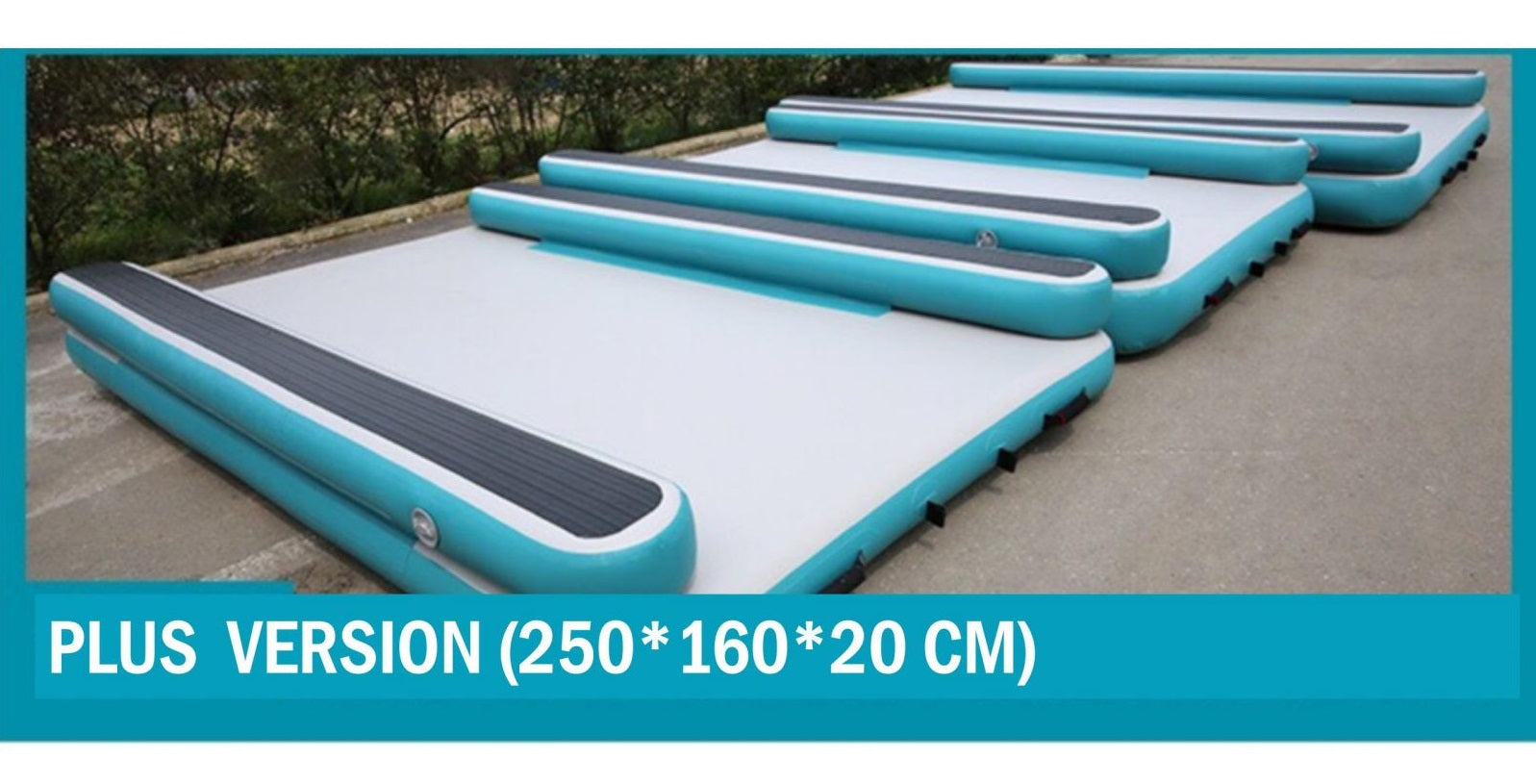Inflatable Dock Floating Platform｜Inflatable Fishing Pontoon｜Inflatable  Swimming Water Platform - 250*160*20 CM - Plus Version