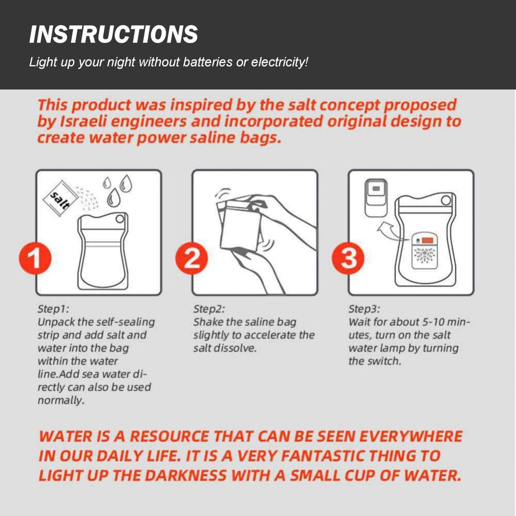 Emergency Salt Emergency Salt Water Lamp One Fill – Jack's Aqua Sports