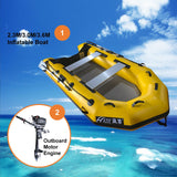 2.3m/3.0m/3.6m Inflatable Boat + 4 Stroke Outboard Motor 2in1 Set