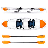 2 Person Crystal Clear Kayak Transparent Canoe