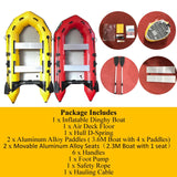 2.3M/3.0M/3.6M Inflatable Boat Dinghy Tender Pontoon Rescue & Dive Boat Fishing Boat with Hard Air-Deck Floor