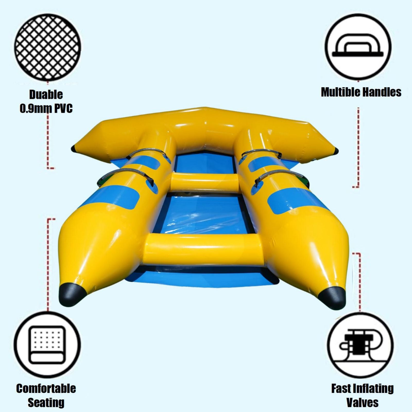 2 Person Water Tube | Inflatable Boat Tube – Jack's Aqua Sports